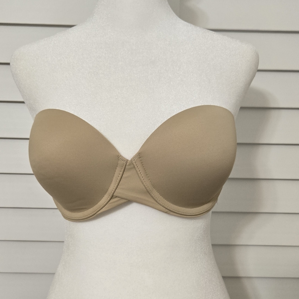 Maidenform Tan Strapless Bra with Molded Cups Size 34C
